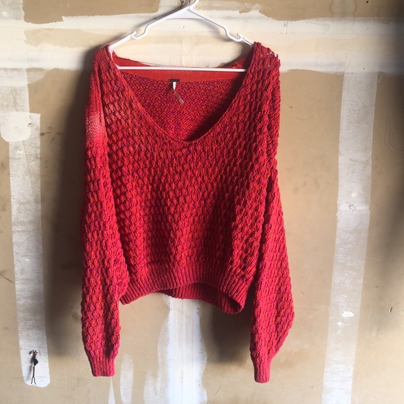 Free People Oversized Cropped Sweater - Picture 7 of 10